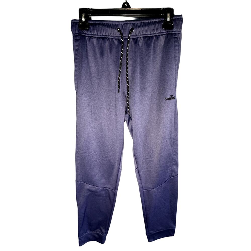 SPALDING MENS NAVY BLUE DRAW STRING SPORTY SWEATPANTS/JOGGERS SIZE MEDIUM